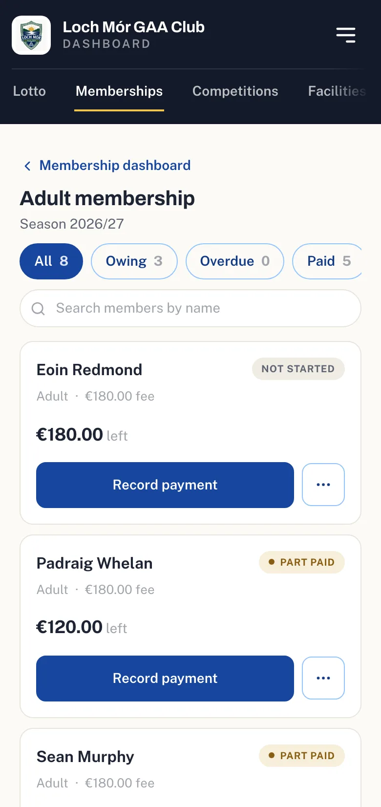 Who has paid